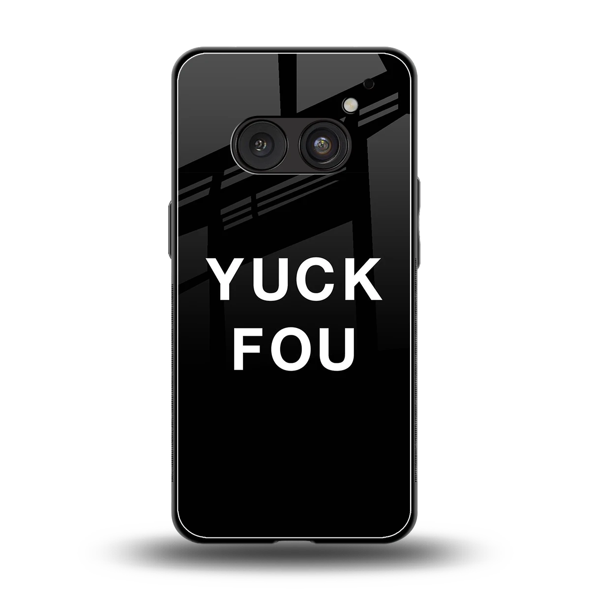 Yuck Fou back phone cover | glass case for nothing phone 2a plus
