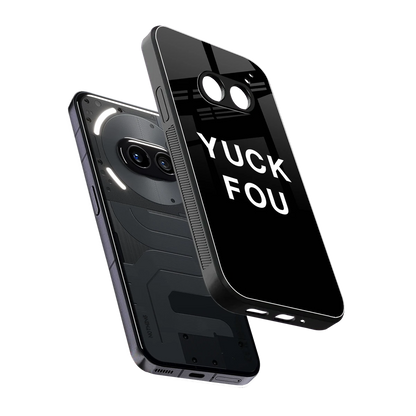 Yuck Fou sleek nothing phone 2a plus cover with tempered glass back and TPU edges