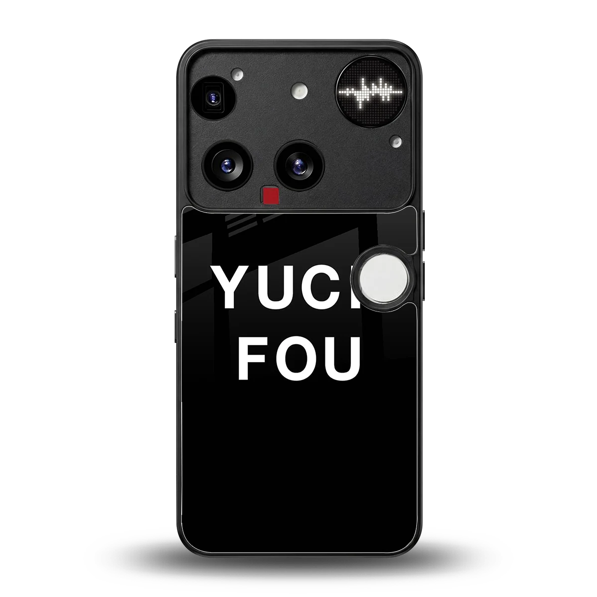 Yuck Fou back phone cover | glass case for nothing phone 3