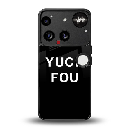 Yuck Fou back phone cover | glass case for nothing phone 3