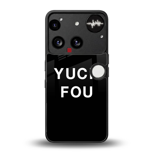 Yuck Fou back phone cover | glass case for nothing phone 3