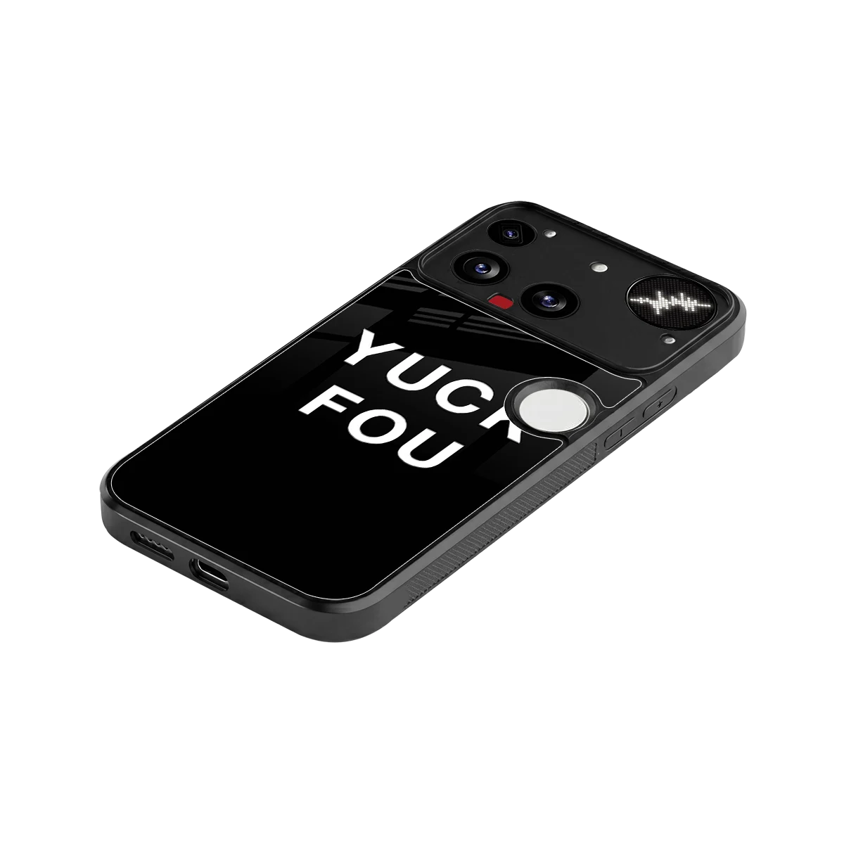 Yuck Fou stylish phone case for nothing phone 3 | glossy glass and slim fit