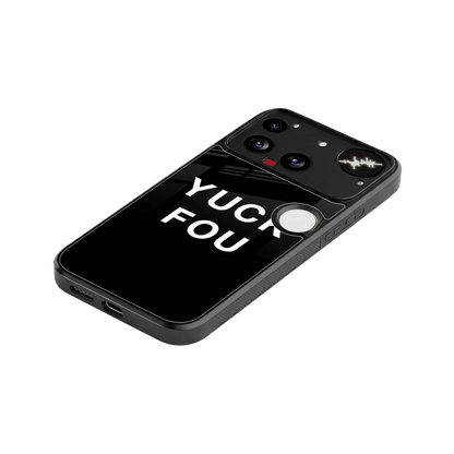 Yuck Fou stylish phone case for nothing phone 3 | glossy glass and slim fit
