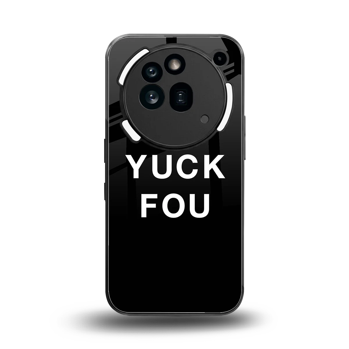 Yuck Fou back phone cover | glass case for nothing phone 3a pro