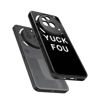 Yuck Fou sleek nothing phone 3a pro cover with tempered glass back and TPU edges