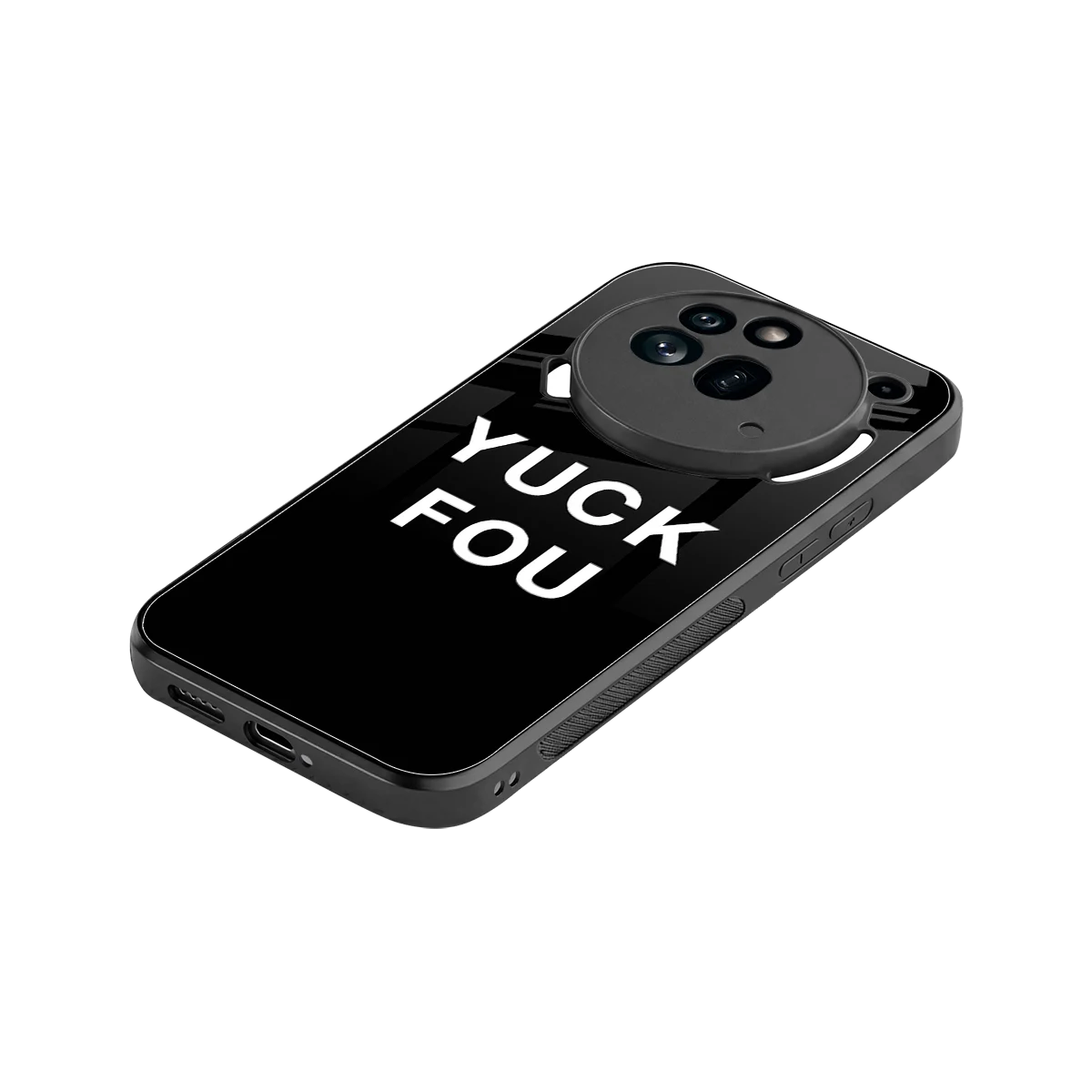 Yuck Fou stylish phone case for nothing phone 3a pro | glossy glass and slim fit