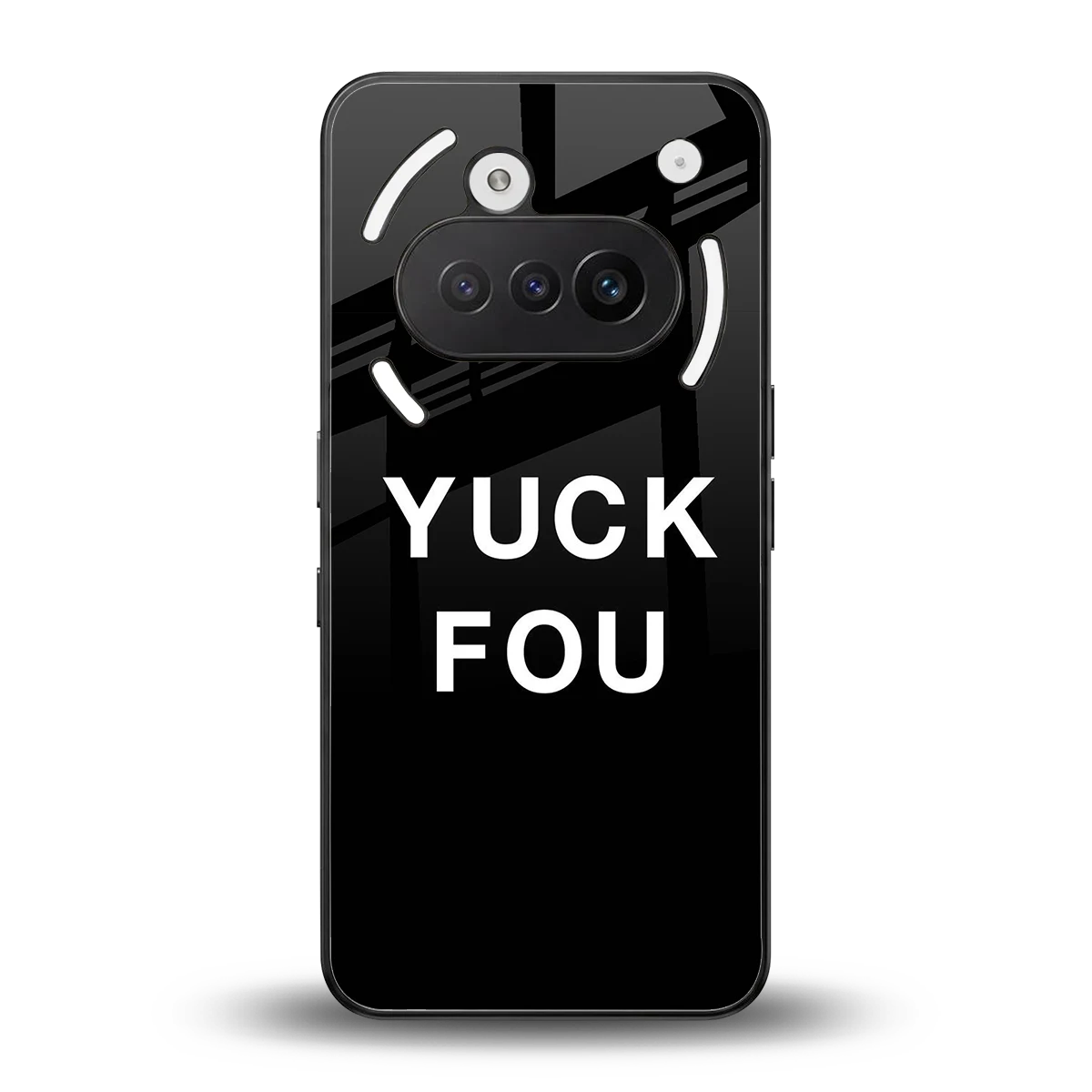Yuck Fou back phone cover | glass case for nothing phone 3a