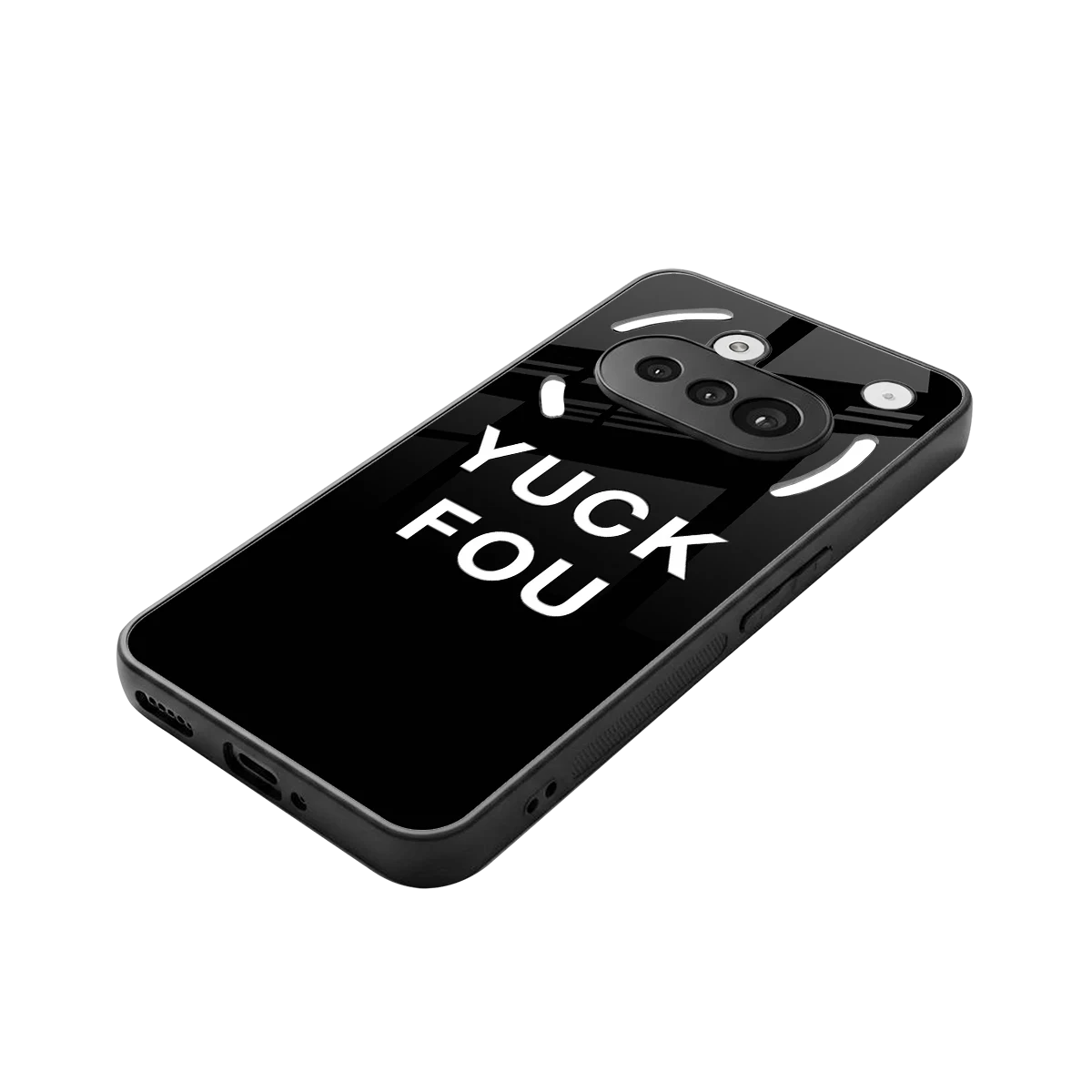 Yuck Fou stylish phone case for nothing phone 3a | glossy glass and slim fit