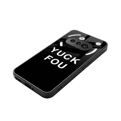 Yuck Fou stylish phone case for nothing phone 3a | glossy glass and slim fit
