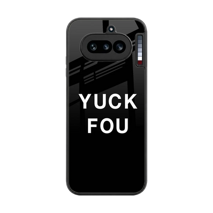 Yuck Fou back phone cover | glass case for nothing phone 4a