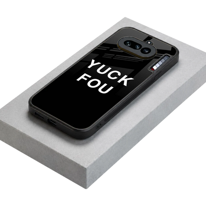 Yuck Fou stylish phone case for nothing phone 4a | glossy glass and slim fit