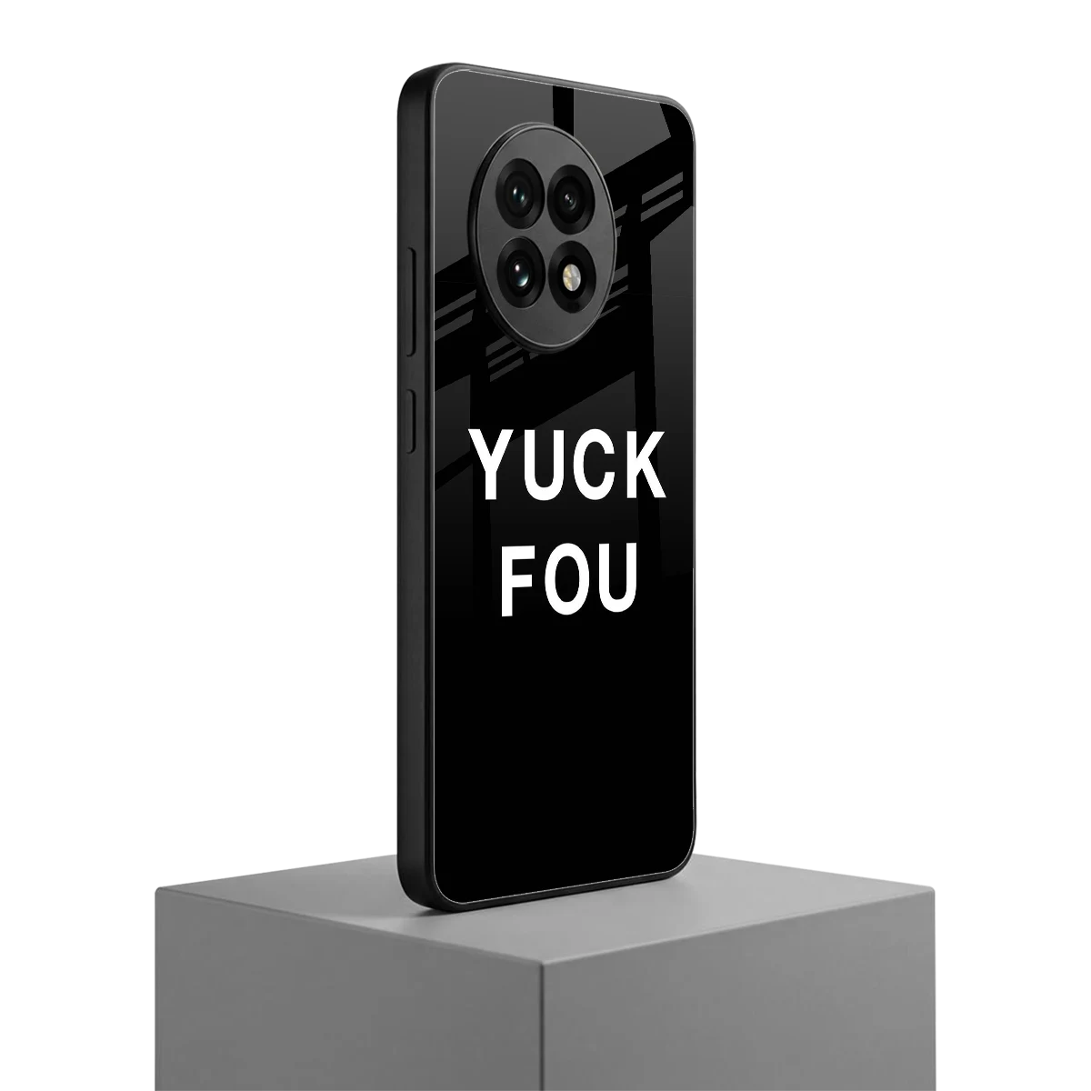 Yuck Fou oneplus 13r mobile cover | shockproof glass phone case
