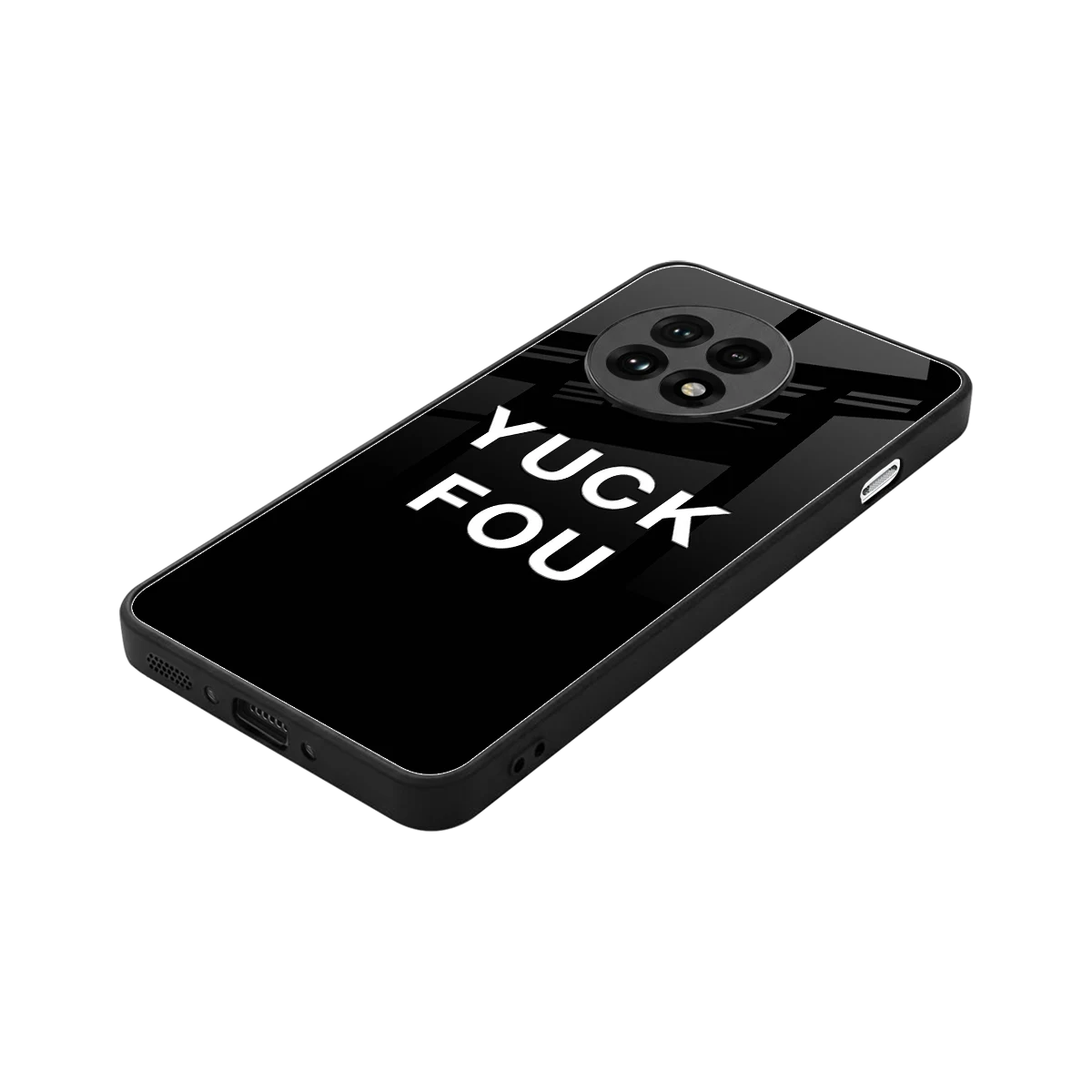 Yuck Fou stylish phone case for oneplus 13r | glossy glass and slim fit