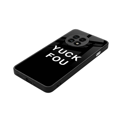 Yuck Fou stylish phone case for oneplus 13r | glossy glass and slim fit