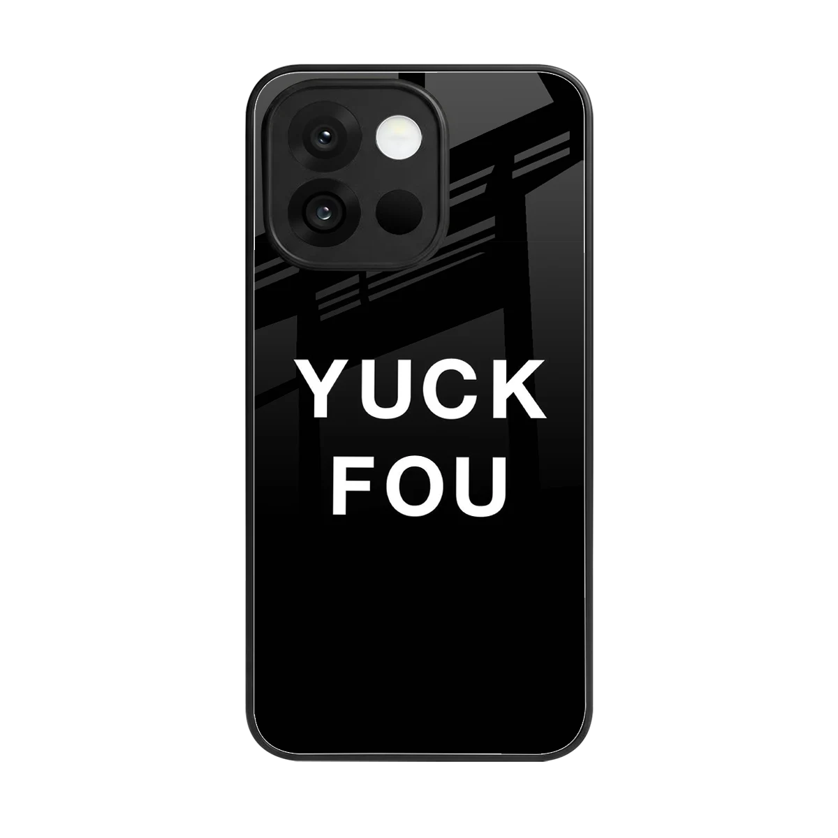 Yuck Fou back phone cover | glass case for oneplus 13s
