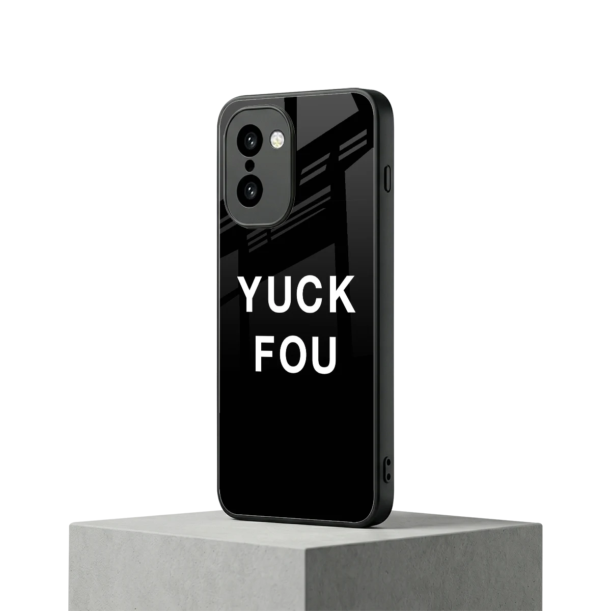 Yuck Fou oneplus 15r mobile cover | shockproof glass phone case