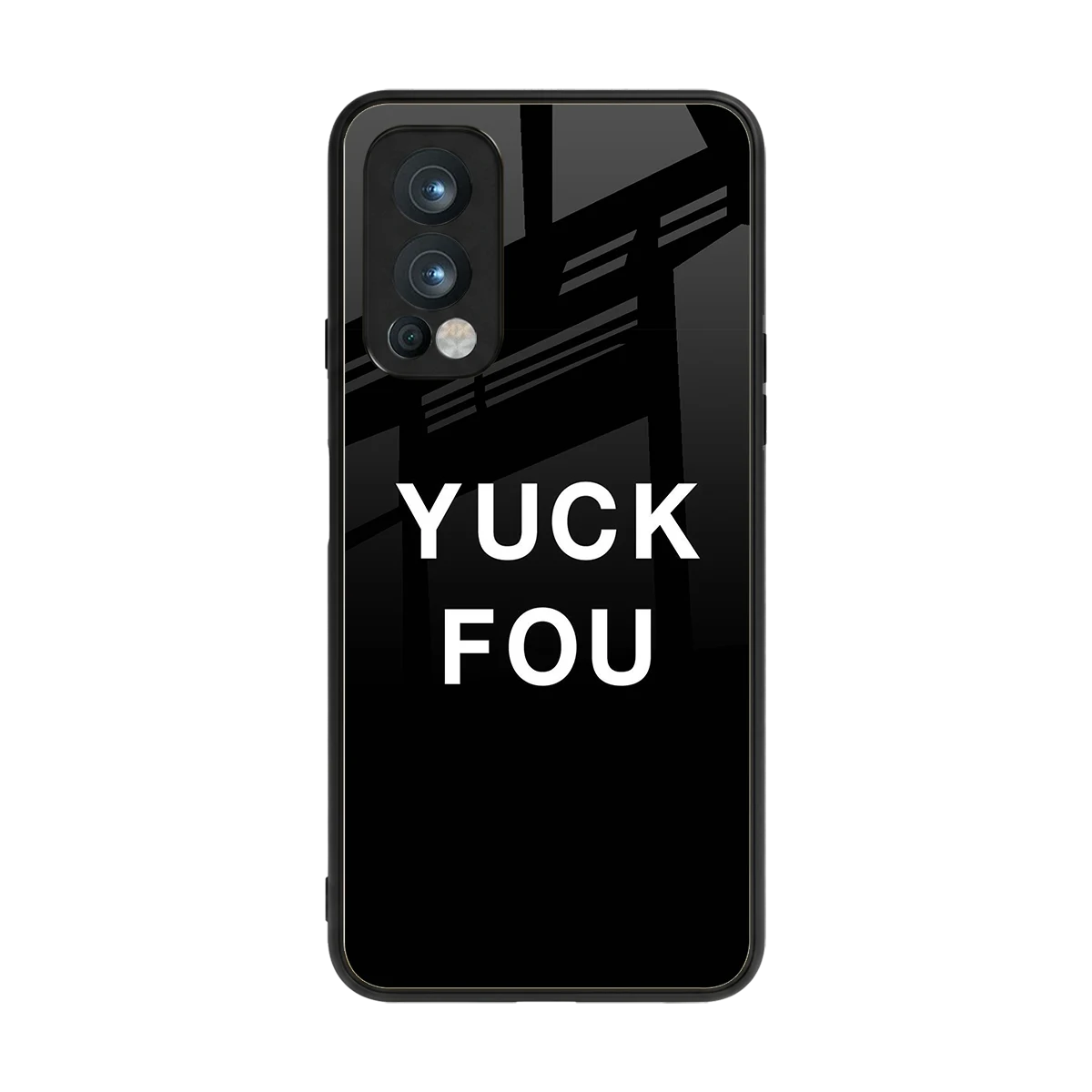 Yuck Fou back phone cover | glass case for oneplus nord 2