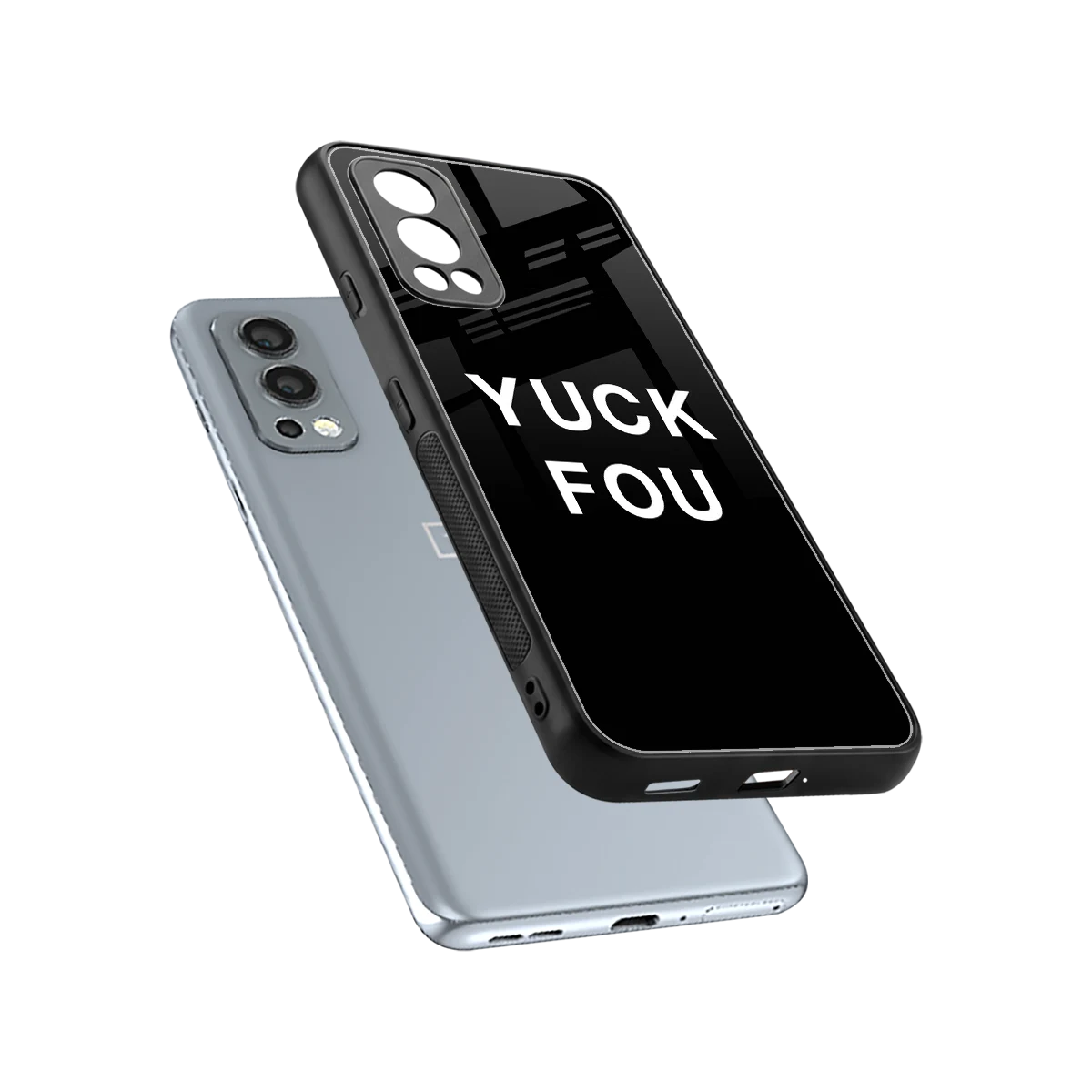 Yuck Fou sleek oneplus nord 2 cover with tempered glass back and TPU edges
