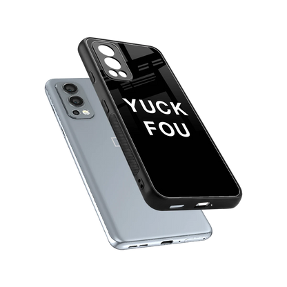 Yuck Fou sleek oneplus nord 2 cover with tempered glass back and TPU edges
