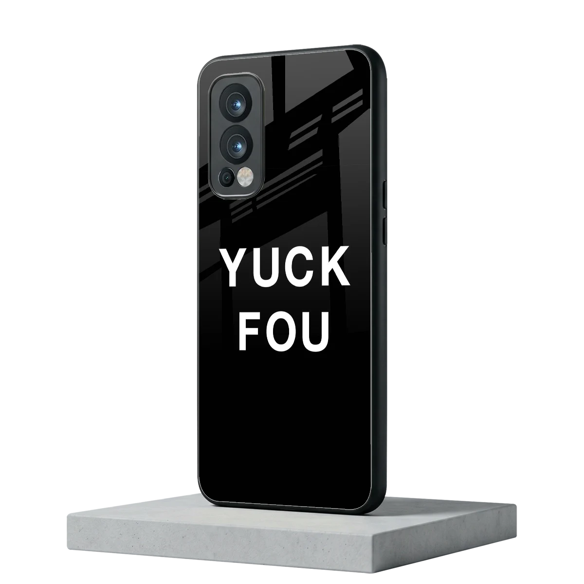 Yuck Fou oneplus nord 2 mobile cover | shockproof glass phone case