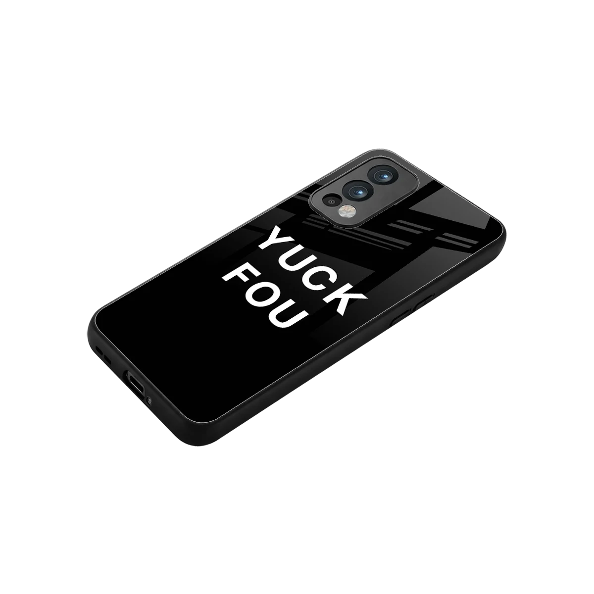 Yuck Fou stylish phone case for oneplus nord 2 | glossy glass and slim fit