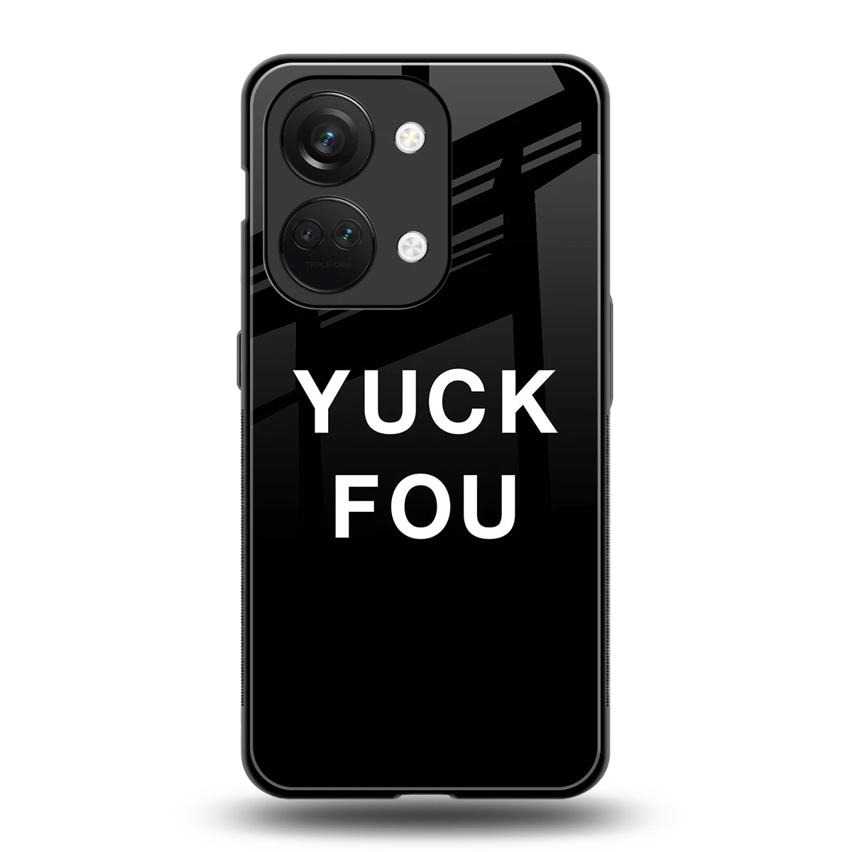 Yuck Fou back phone cover | glass case for oneplus nord 3