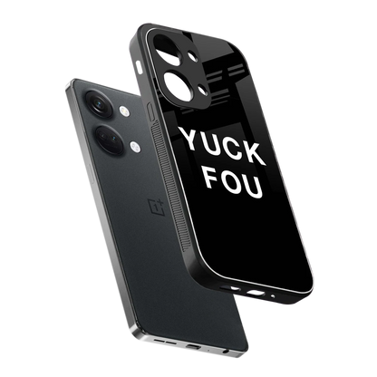 Yuck Fou sleek oneplus nord 3 cover with tempered glass back and TPU edges
