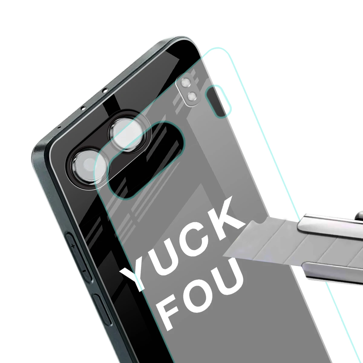 Yuck Fou stylish phone case for oneplus nord 4 | glossy glass and slim fit