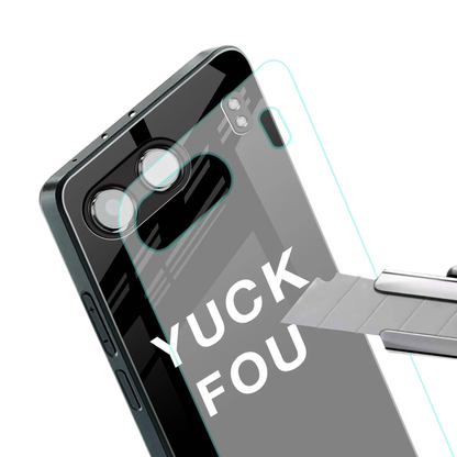 Yuck Fou stylish phone case for oneplus nord 4 | glossy glass and slim fit