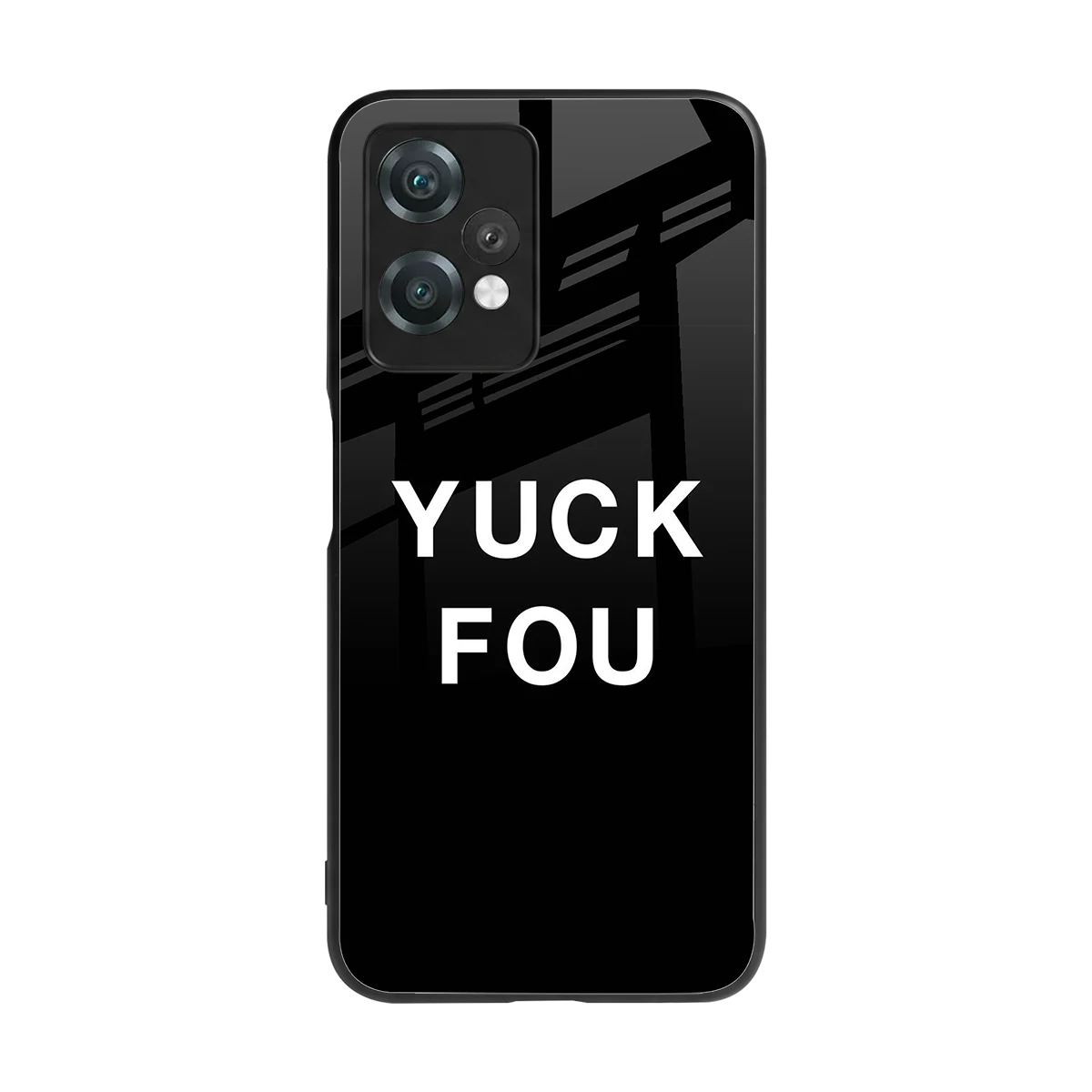 Yuck Fou back phone cover | glass case for oneplus nord ce 2 lite
