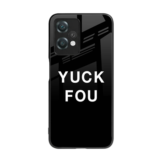 Yuck Fou back phone cover | glass case for oneplus nord ce 2 lite