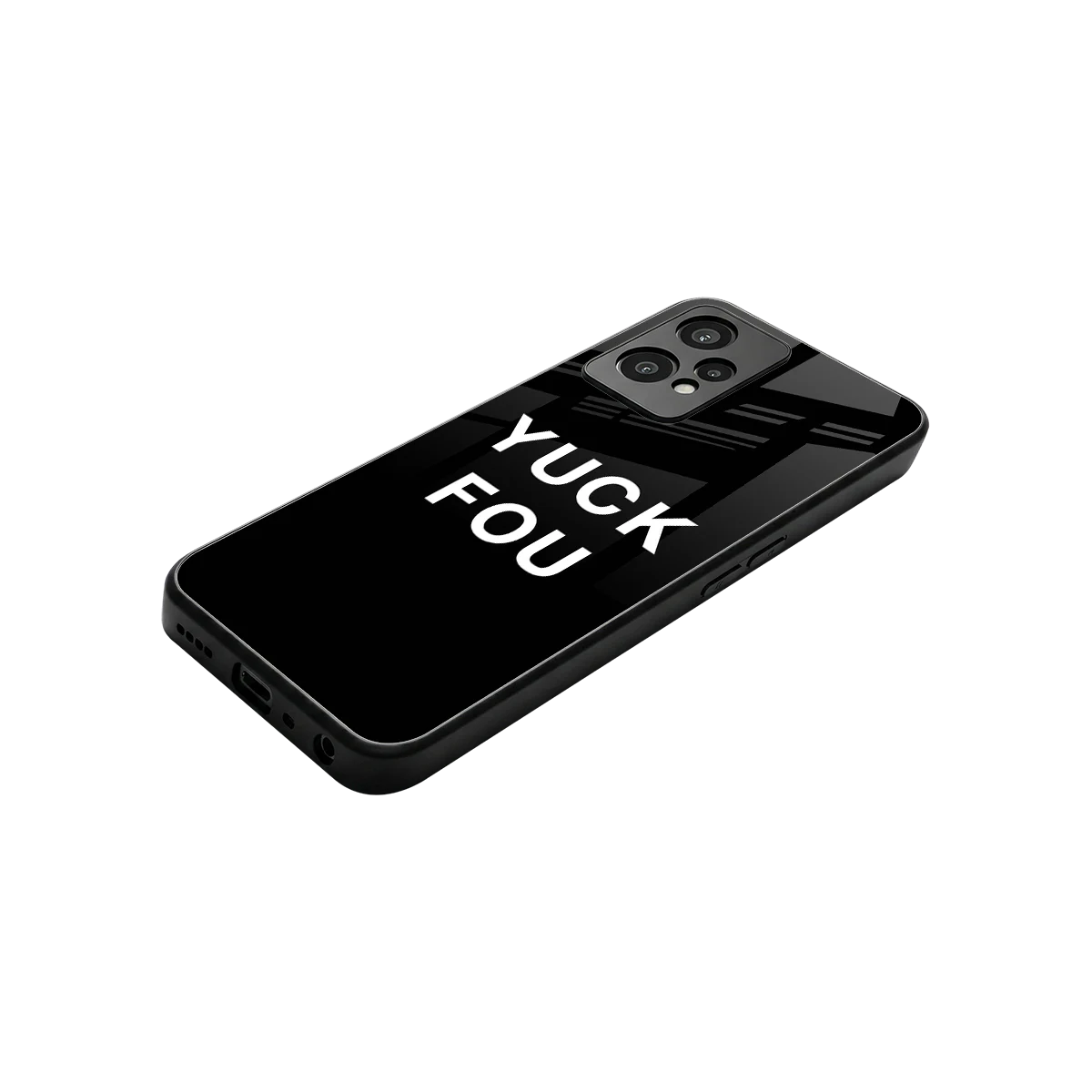 Yuck Fou stylish phone case for oneplus nord ce 2 lite | glossy glass and slim fit