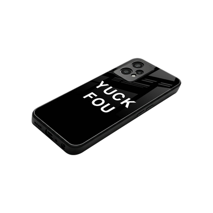 Yuck Fou stylish phone case for oneplus nord ce 2 lite | glossy glass and slim fit