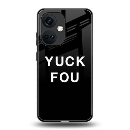Yuck Fou back phone cover | glass case for oneplus nord ce 3