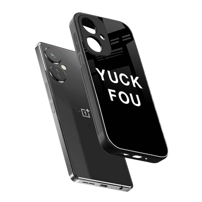 Yuck Fou sleek oneplus nord ce 3 cover with tempered glass back and TPU edges