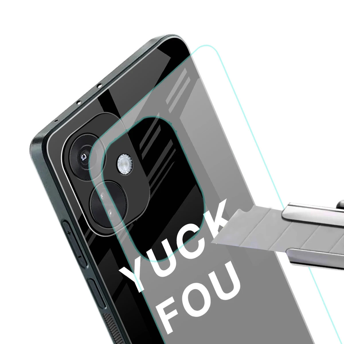 Yuck Fou stylish phone case for oneplus nord ce 3 | glossy glass and slim fit