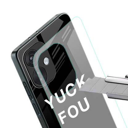 Yuck Fou stylish phone case for oneplus nord ce 3 | glossy glass and slim fit