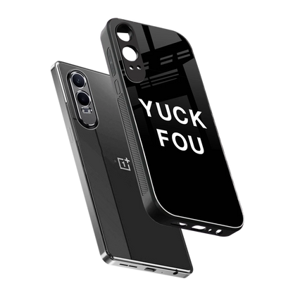 Yuck Fou sleek oneplus nord ce 4 lite cover with tempered glass back and TPU edges