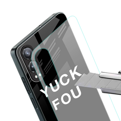 Yuck Fou stylish phone case for oneplus nord ce 4 lite | glossy glass and slim fit