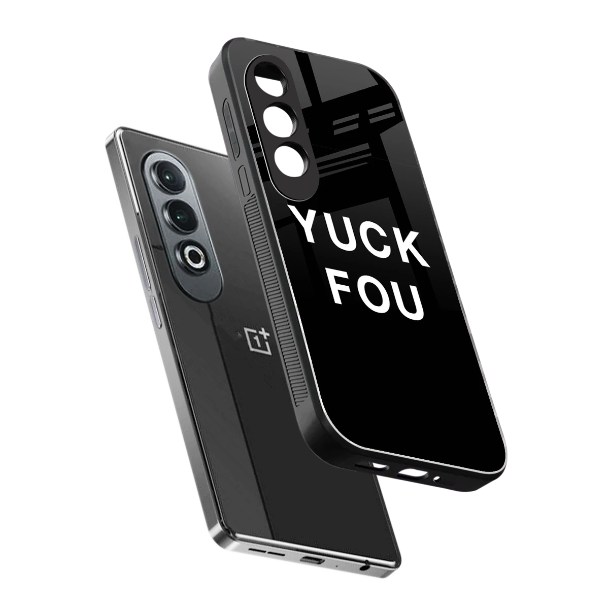 Yuck Fou sleek oneplus nord ce 4 cover with tempered glass back and TPU edges