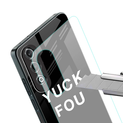 Yuck Fou stylish phone case for oneplus nord ce 4 | glossy glass and slim fit