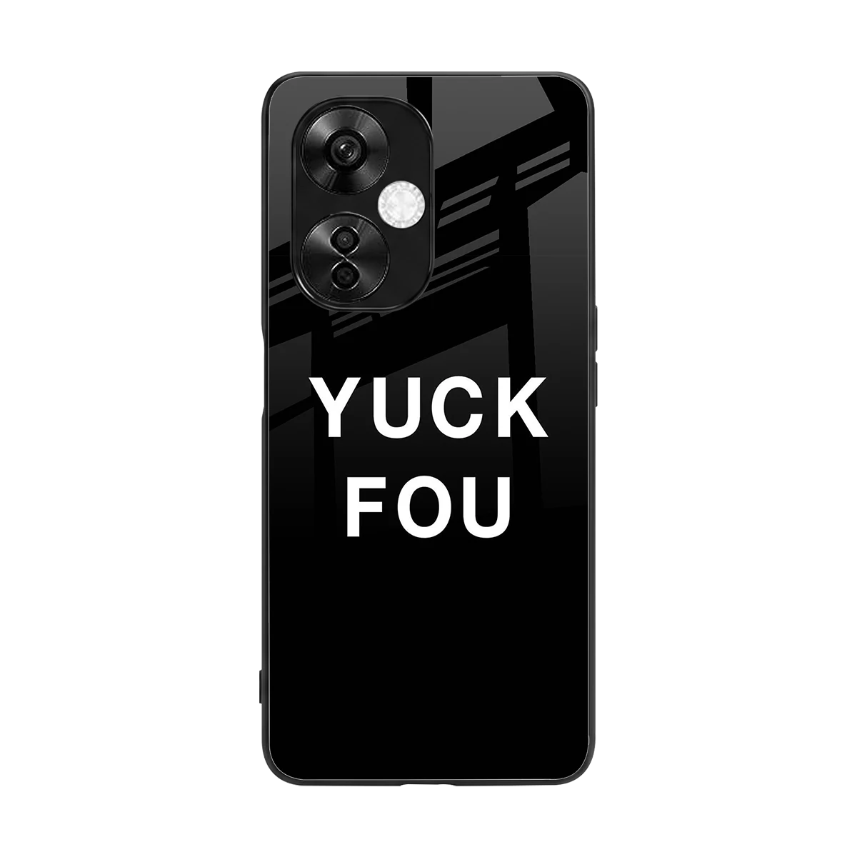 Yuck Fou back phone cover | glass case for oneplus nord ce 3 lite