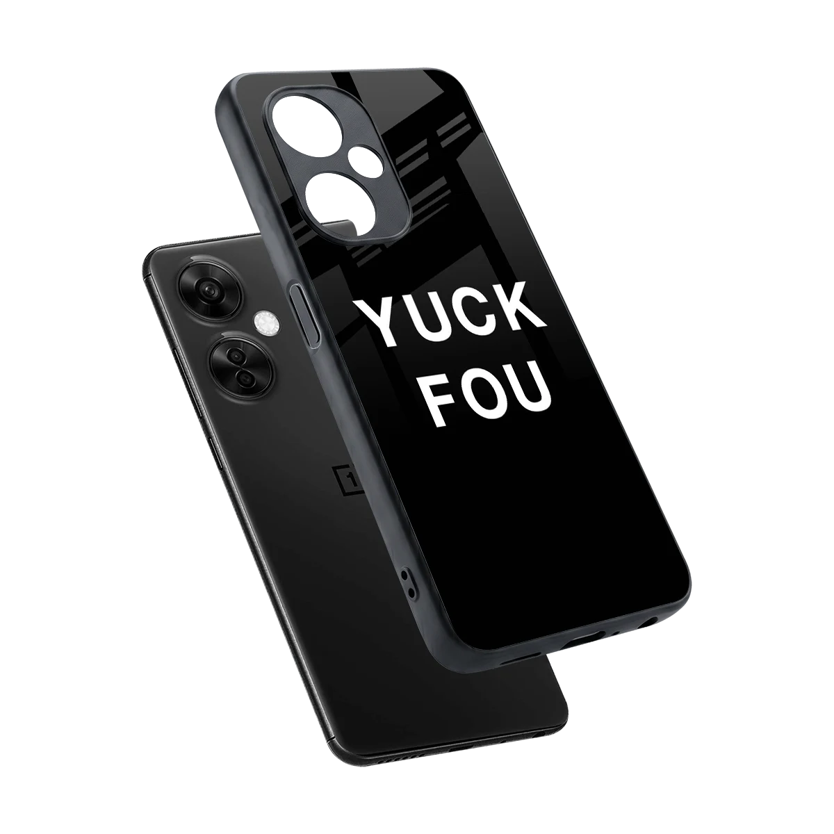 Yuck Fou sleek oneplus nord ce 3 lite cover with tempered glass back and TPU edges