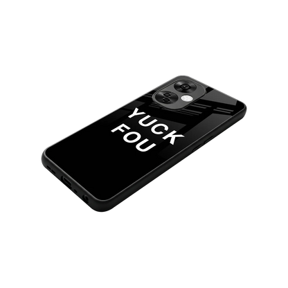 Yuck Fou stylish phone case for oneplus nord ce 3 lite | glossy glass and slim fit