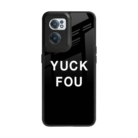 Yuck Fou back phone cover | glass case for oneplus nord ce 2