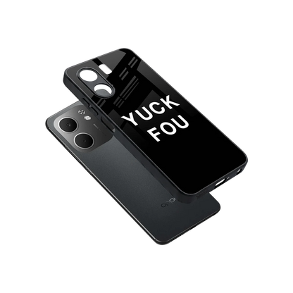 Yuck Fou sleek oppo a5x 5g cover with tempered glass back and TPU edges
