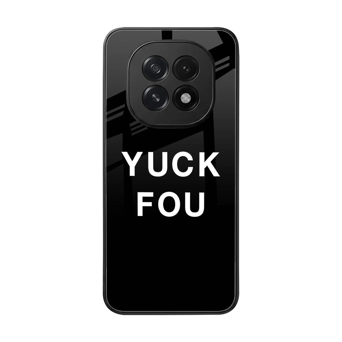 Yuck Fou back phone cover | glass case for oppo f29 5g