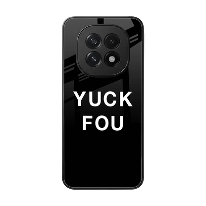 Yuck Fou back phone cover | glass case for oppo f29 5g