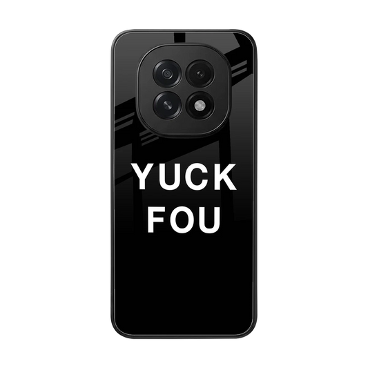 Yuck Fou back phone cover | glass case for oppo f29 5g