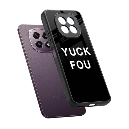 Yuck Fou sleek oppo f29 5g cover with tempered glass back and TPU edges